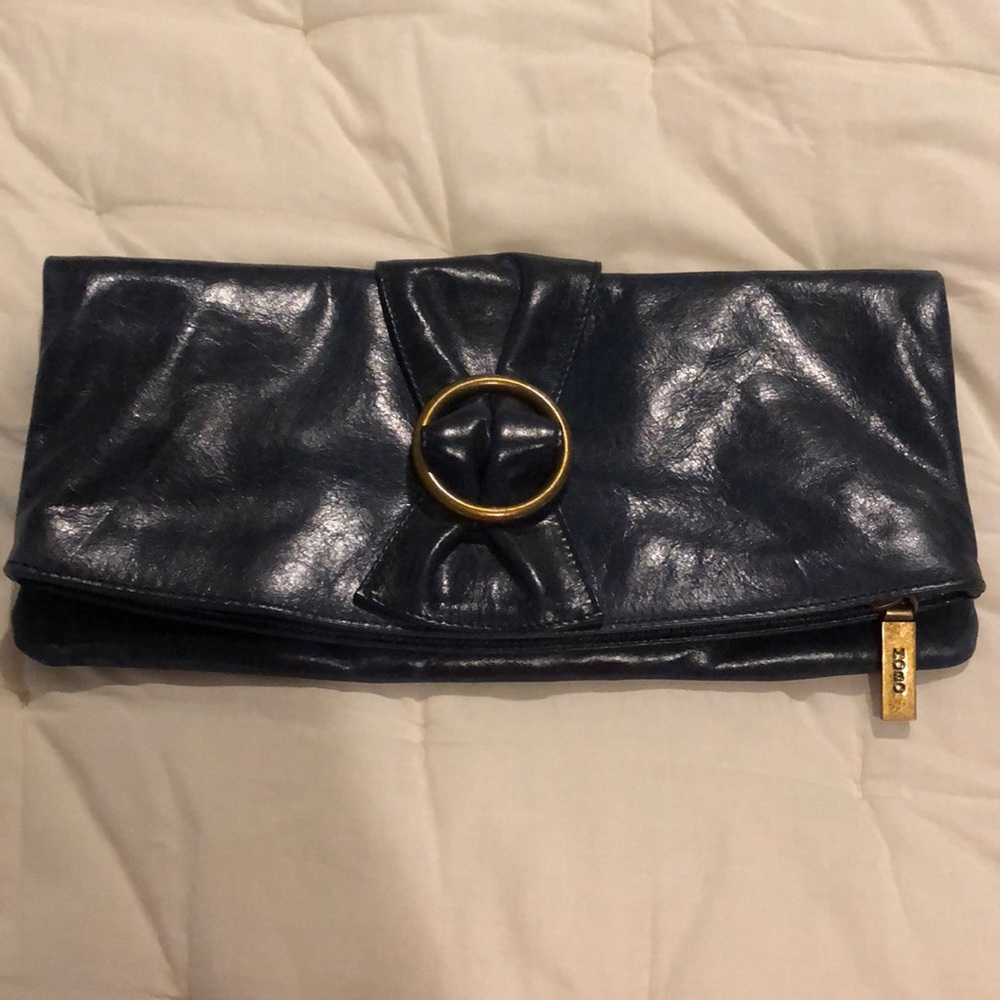 Navy blue Hobo clutch